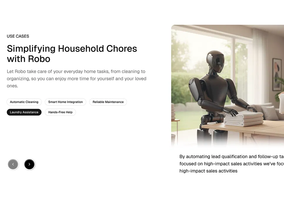 Matter robot demonstrating functionality in an indoor setting