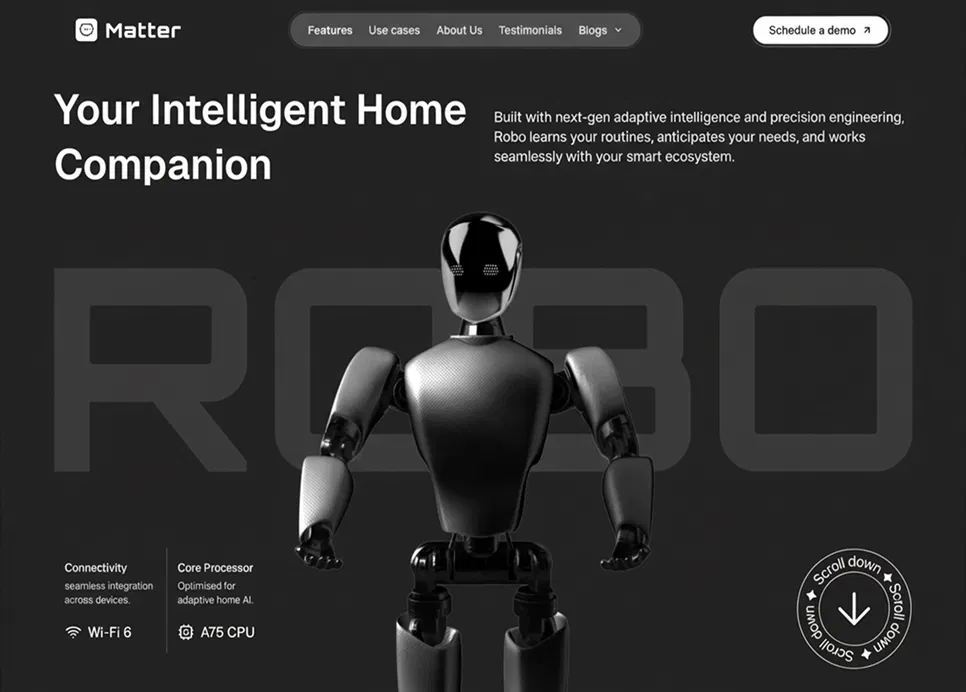 Matter robot hero image